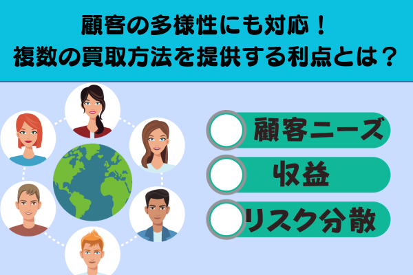顧客の多様性にも対応！複数の買取方法を提供する利点とは？