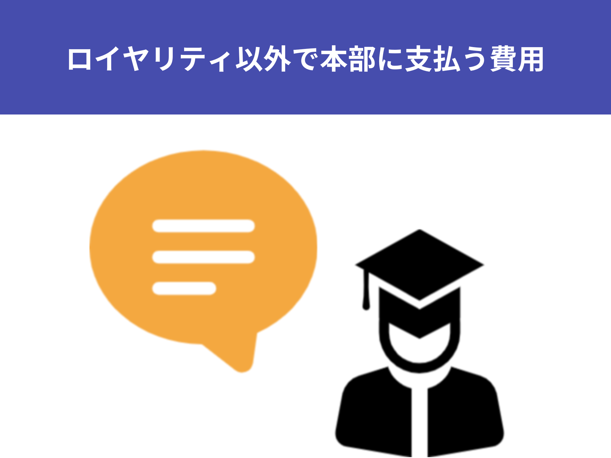 ロイヤリティ以外で本部に支払う費用